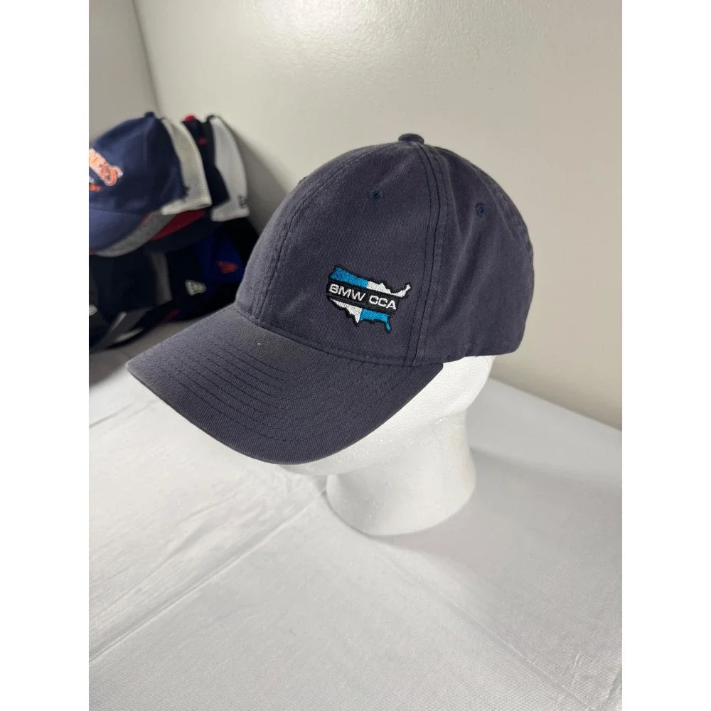 New Era 39THIRTY BMW CCA Car Club America Navy Blue Stretch Fit Hat L/XL